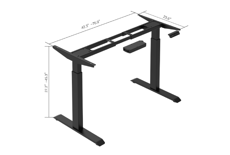 High Quality Standing Desk Frames - Black - Navodesk
