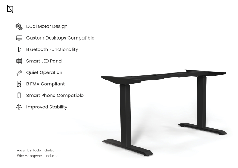 Premium Height Adjustable Smart Standing Desk in Dubai - Navodesk