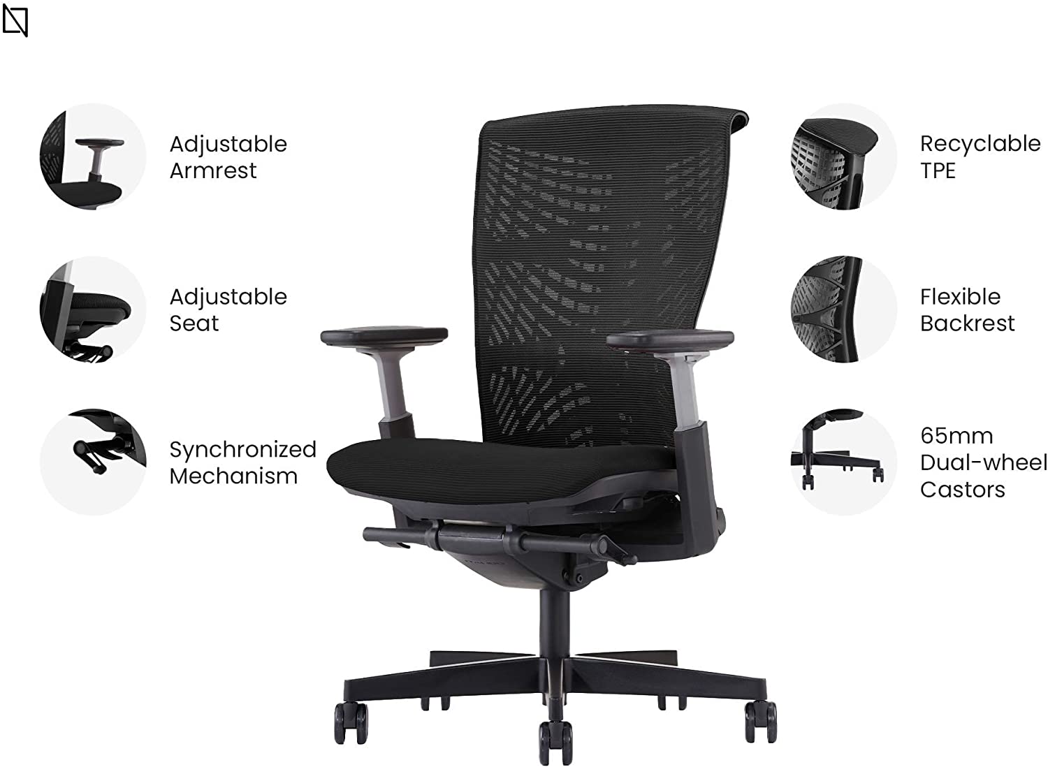 Icon Chair Features - Navodesk