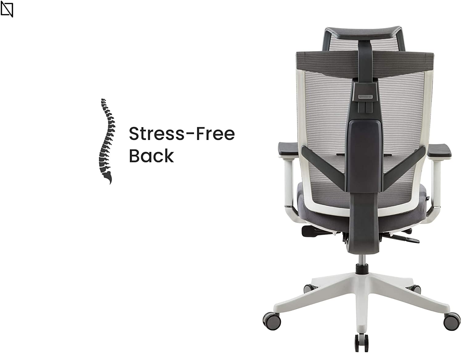 Back Stress Free Aero Fabric Chairs - Navodesk