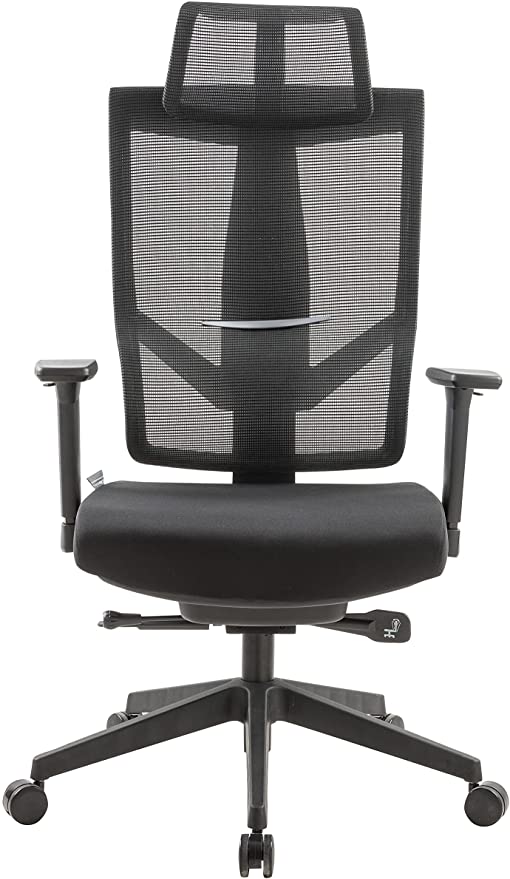 Aero Chair Ergonomic Design, Premium Office & Computer Chair with Multi-adjustable features by Navodesk (Pure Black)_ Buy Online at Best Price UAE