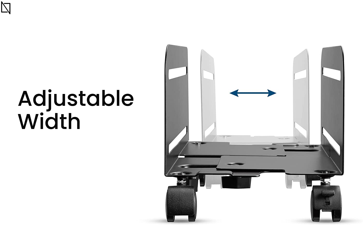 Mobile CPU Stand By Navodesk, Desktop Computer Tower Cart with Caster Wheels- Office AccessoriesUAE