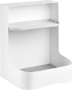 Under-Desk-Storage-Rack-with-Accessory-Shelf-Workspace-Desk-Organizer-By-Navodesk-White