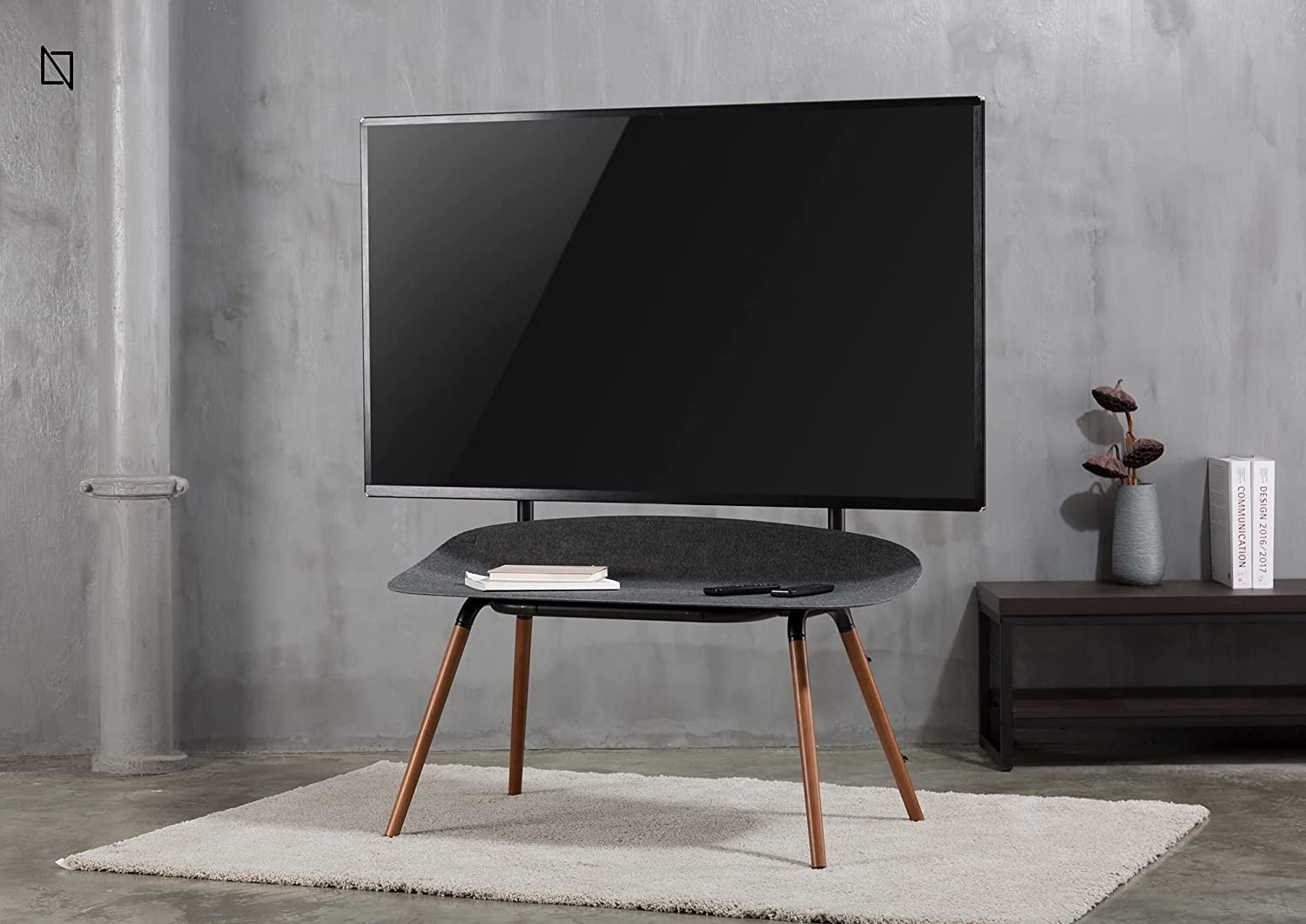 Nordic Wooden TV Floor Stand Modern & Minimalistic TV Stand | Home Office Furniture Dubai | Office desk Dubai