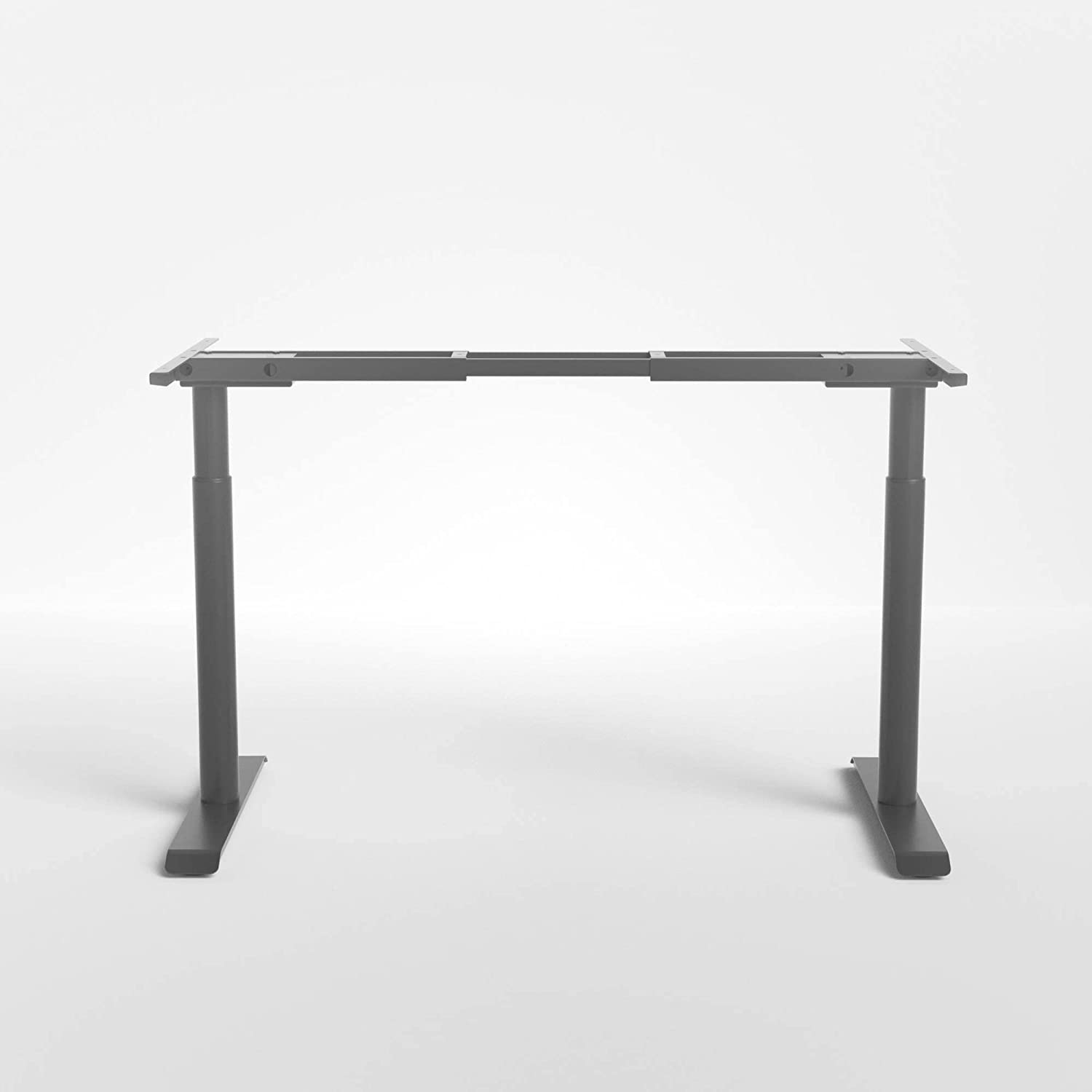 Basic Desk Frame By Navodesk, Manual Height Adjustable Desk Frame, Underframe for table top (Pin type) (Black)