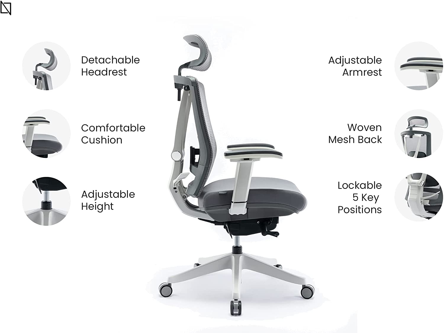 HALO Chair Premium Ergonomic Gaming & Office Chair with Multi Adjustable Features by Navodesk®