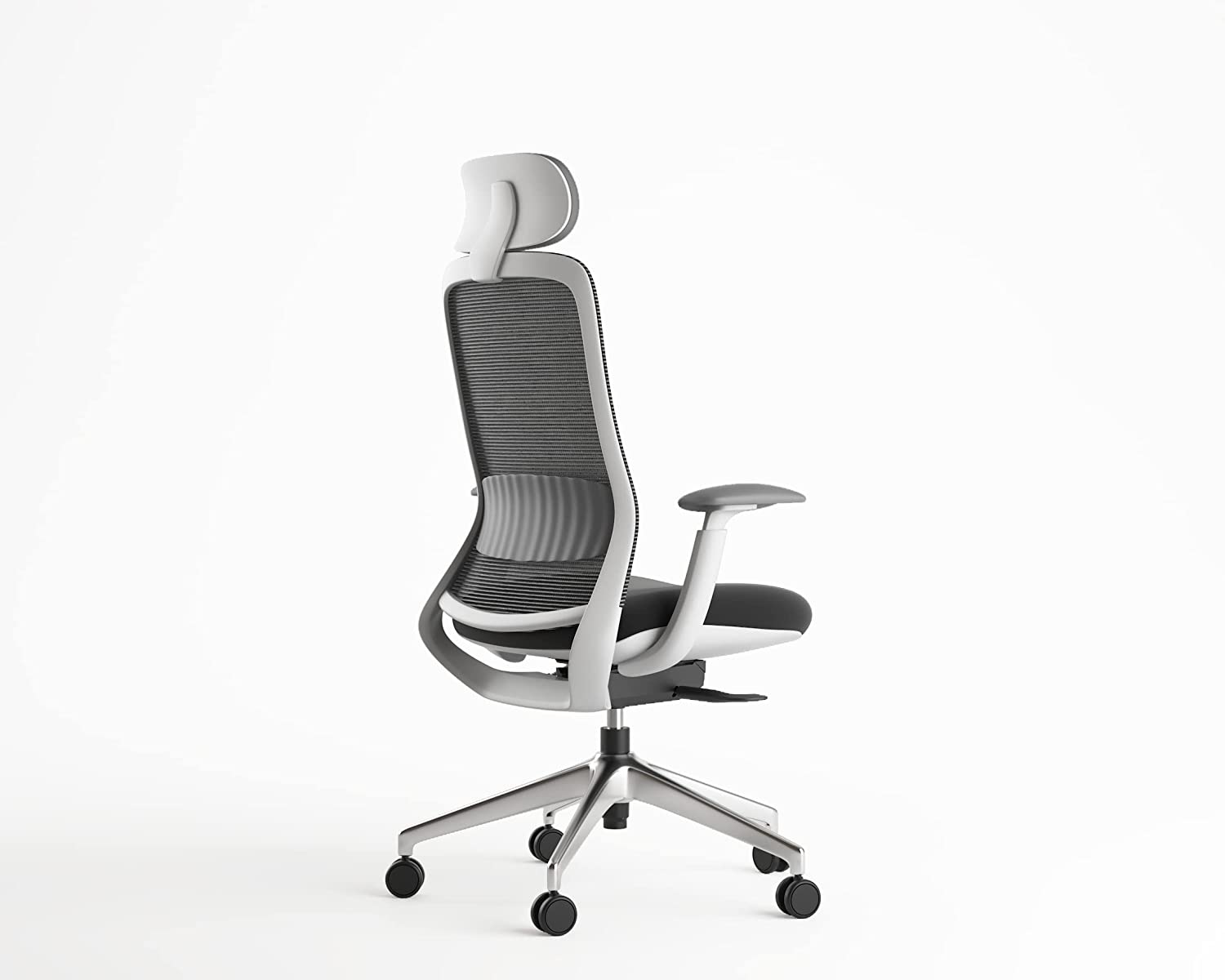 NIO Chair, Ergonomic Design, Premium Office & Computer Chair with adjustable features by Navodesk Black & White