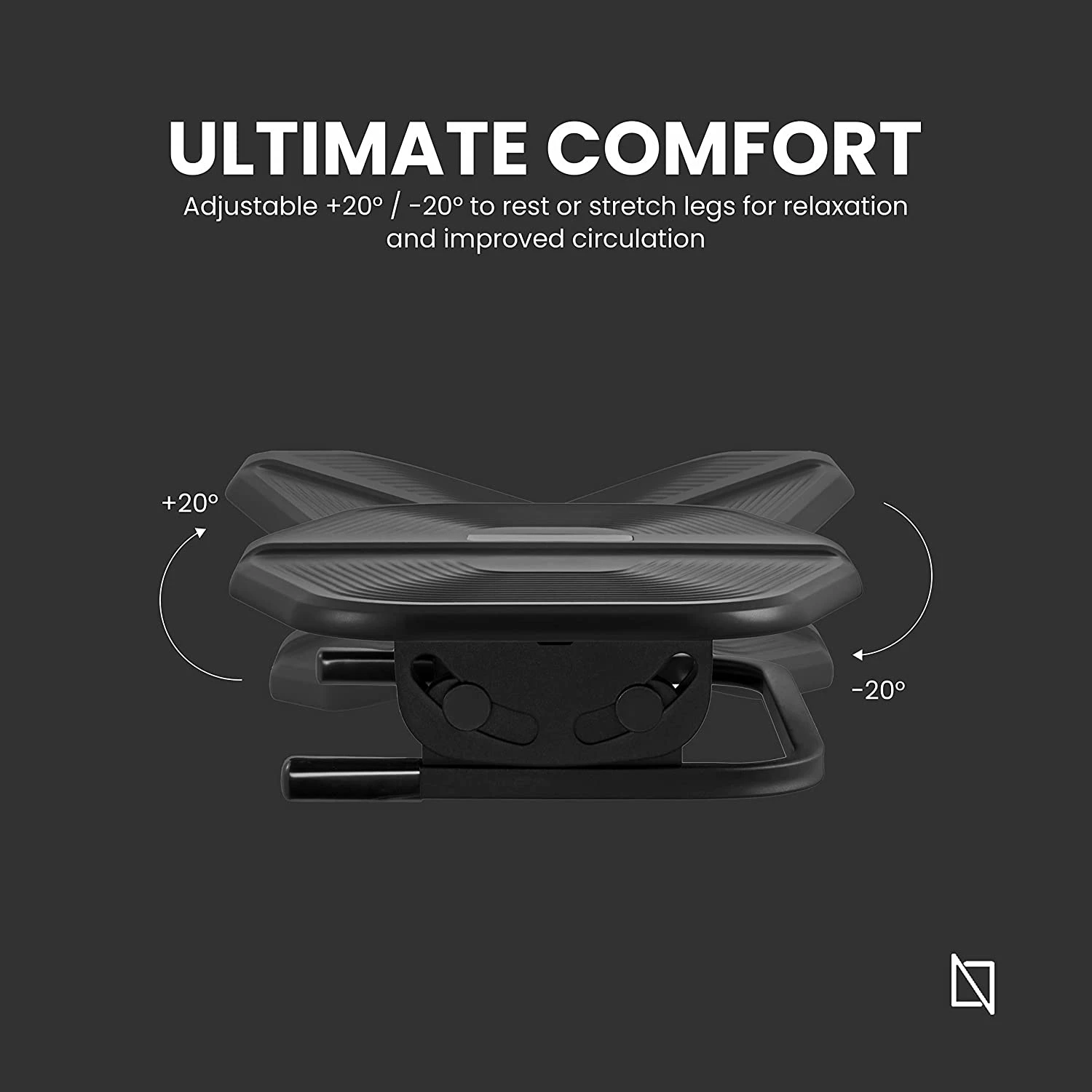 Navodesk-Premium-Ergonomic-Under-Desk-Best-Footrest-with-Tilt-Function-Non-Skid-Surface-Ultimate comfort