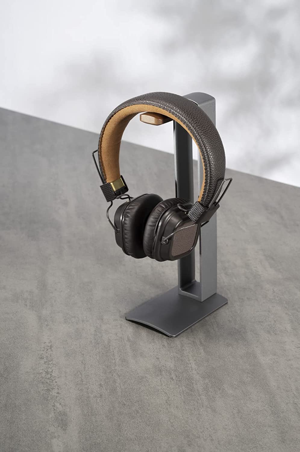 Navodesk Wooden & Aluminium headphone Stand, Ergonomic Desk Accessory